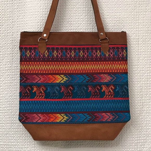 Guatemalan Native Multi-Color Huipil Bag - Picture 3 of 3